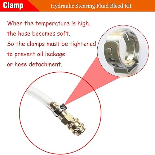 Miniatura 5 de SHOOSHINE Kit de purga de dirección hidráulica de 35 pulgadas compatible con Sea Star Kit de tubo de llenado de líquido de dirección hidráulica para