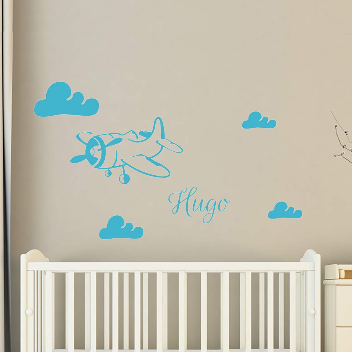Personalised Name Stickers, Modèle 8, 40x25cm + 35x25cm