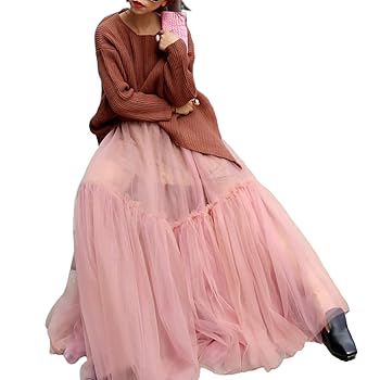 Gonna In Tulle Daysskk - Lunga, Linea A, Elastico In Vita 60-110cm, 3 Strati, Per Feste E Casual - Foto 7