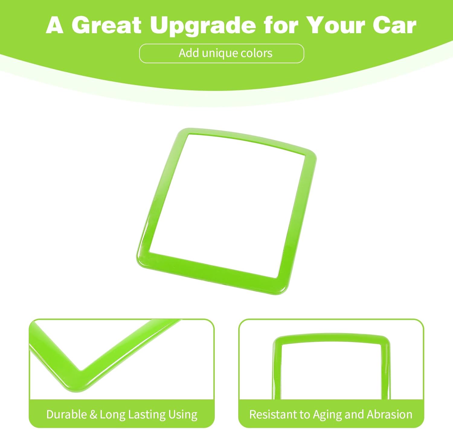 for Challenger Overhead Console Panel Trim Cover Fit for Dodge Challenger 2010-2023 Green Interior Accessories 1pc