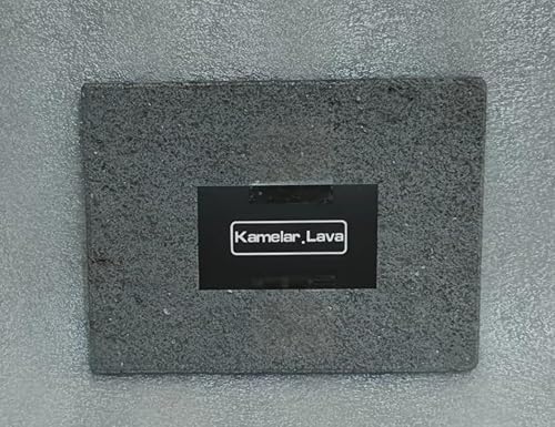 piedra volcánica para cocinar azulejos, superficie plana sin ranuras, 6.0 in x 8.0 in, piedra de cocción de lava pizza, carne, mariscos y