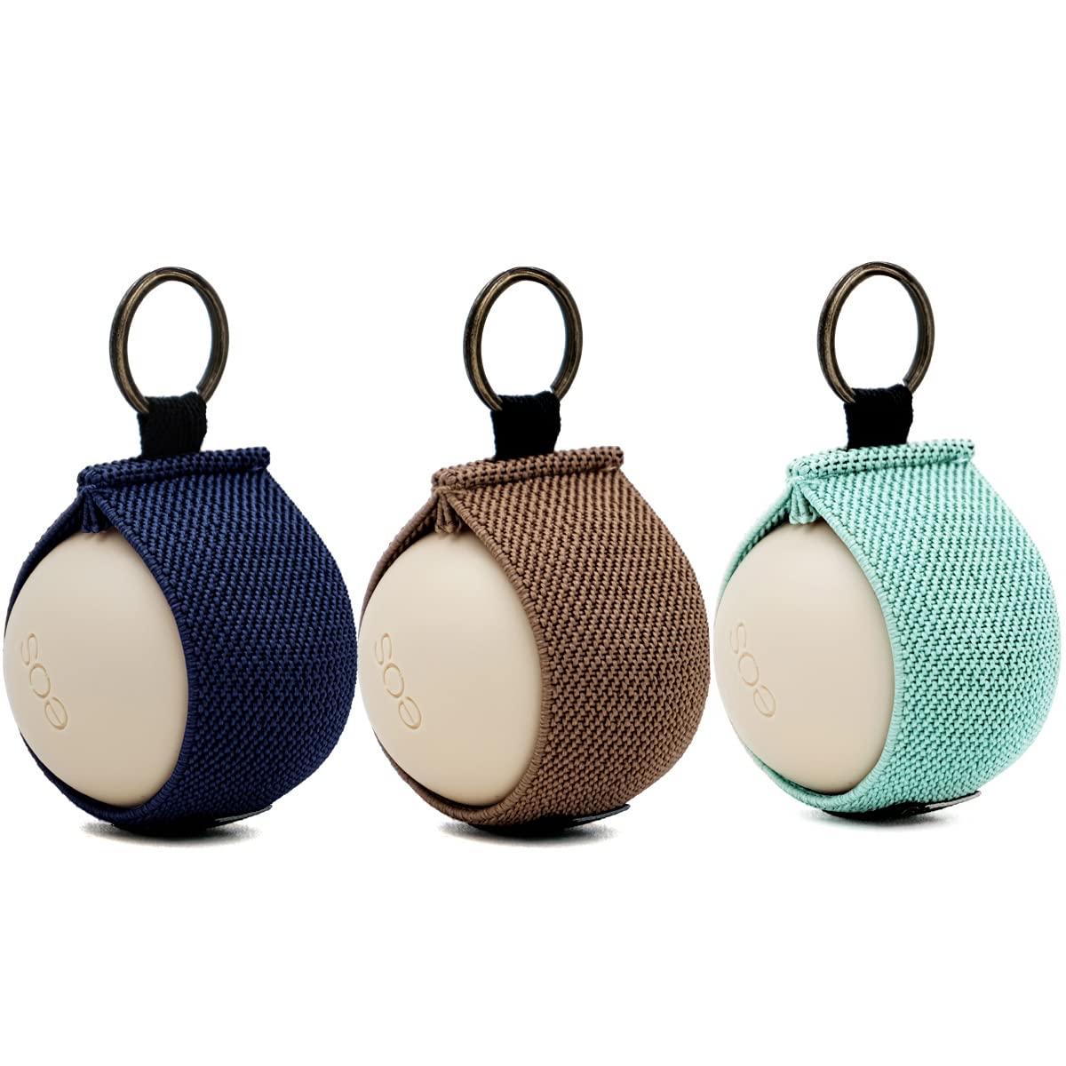 LUCKINEE Lip Balm Keychain Holder - Elastic Chapstick Holder For Fat & Slim Tubes, 3 Pack (Red/Blue/Dark Khaki) - View #14