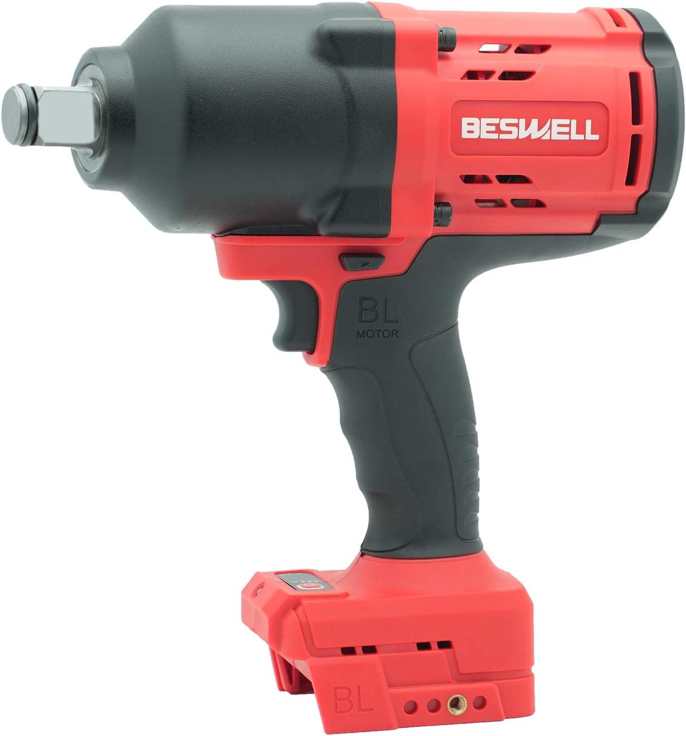 CIW-134A-ML 3/4" Cordless Impact Wrench for Milwaukee 18V Battery, Impact Wrench 1256Ft-lbs High Torque Brushless Electric Impact Gun, Power Impact Driver with 4-Mode Speed, LED Light(no battery)
