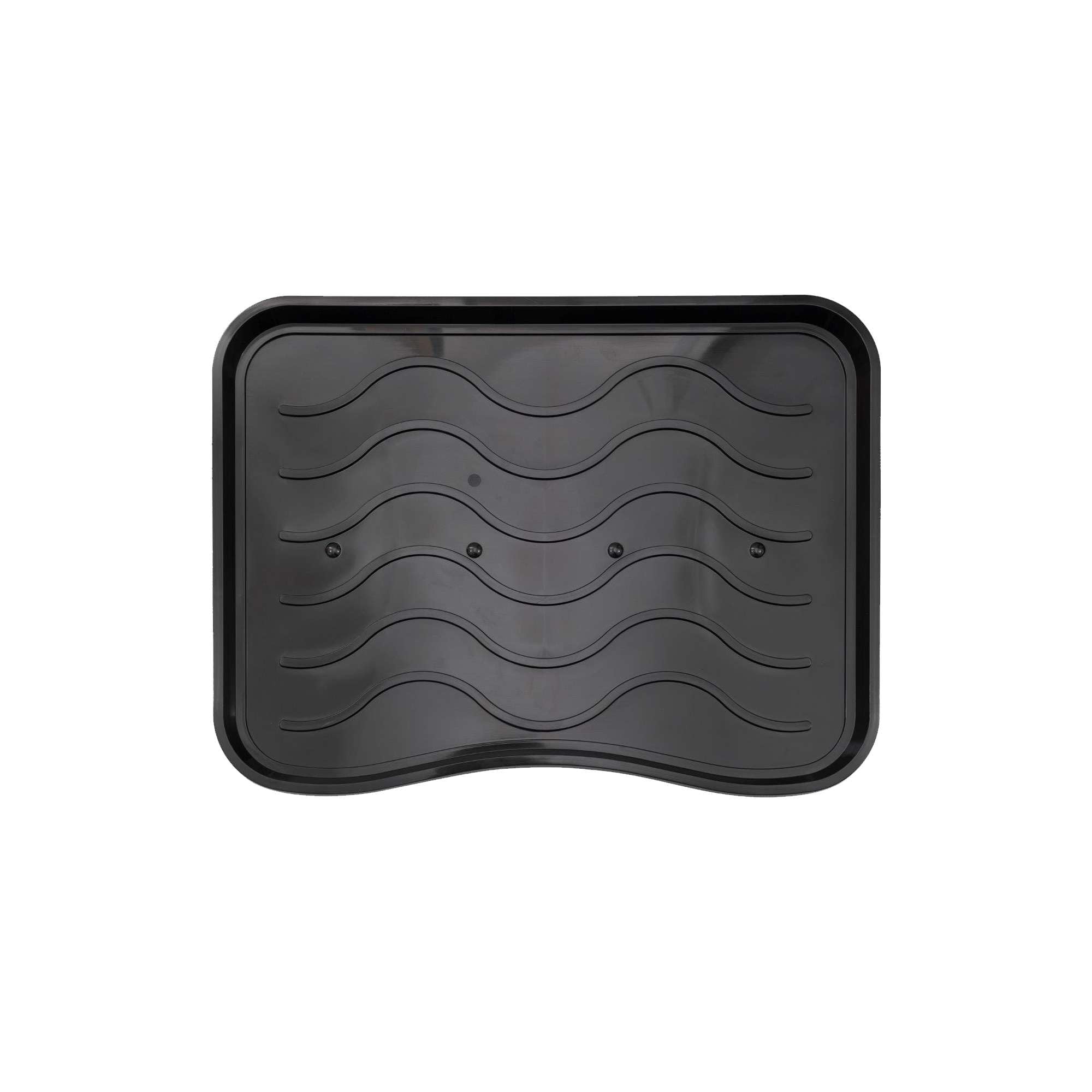 Nicoman Boot Tray Shoe Organiser Non Slip Washable Multipurpose Container Floor Carpet Protection for Indoor Outdoor - (Small Black, Pack of 1)