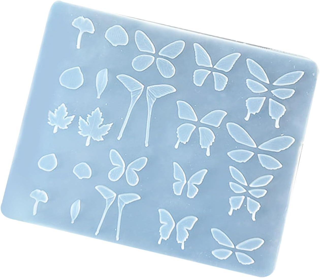 Flexible Silicone Nails Stamp Tool with Detachable Butterfly Patterns for Creative Manicure Designs Silicone Nails Art Stamping Mold