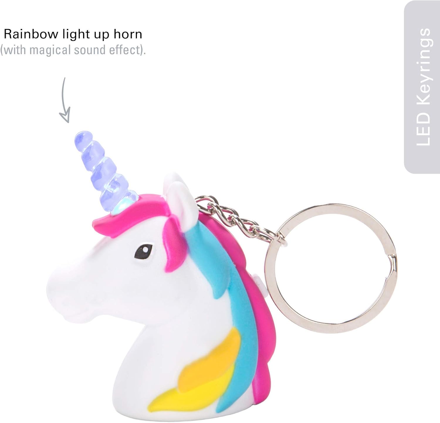 Kikkerland Unicorn LED keychain