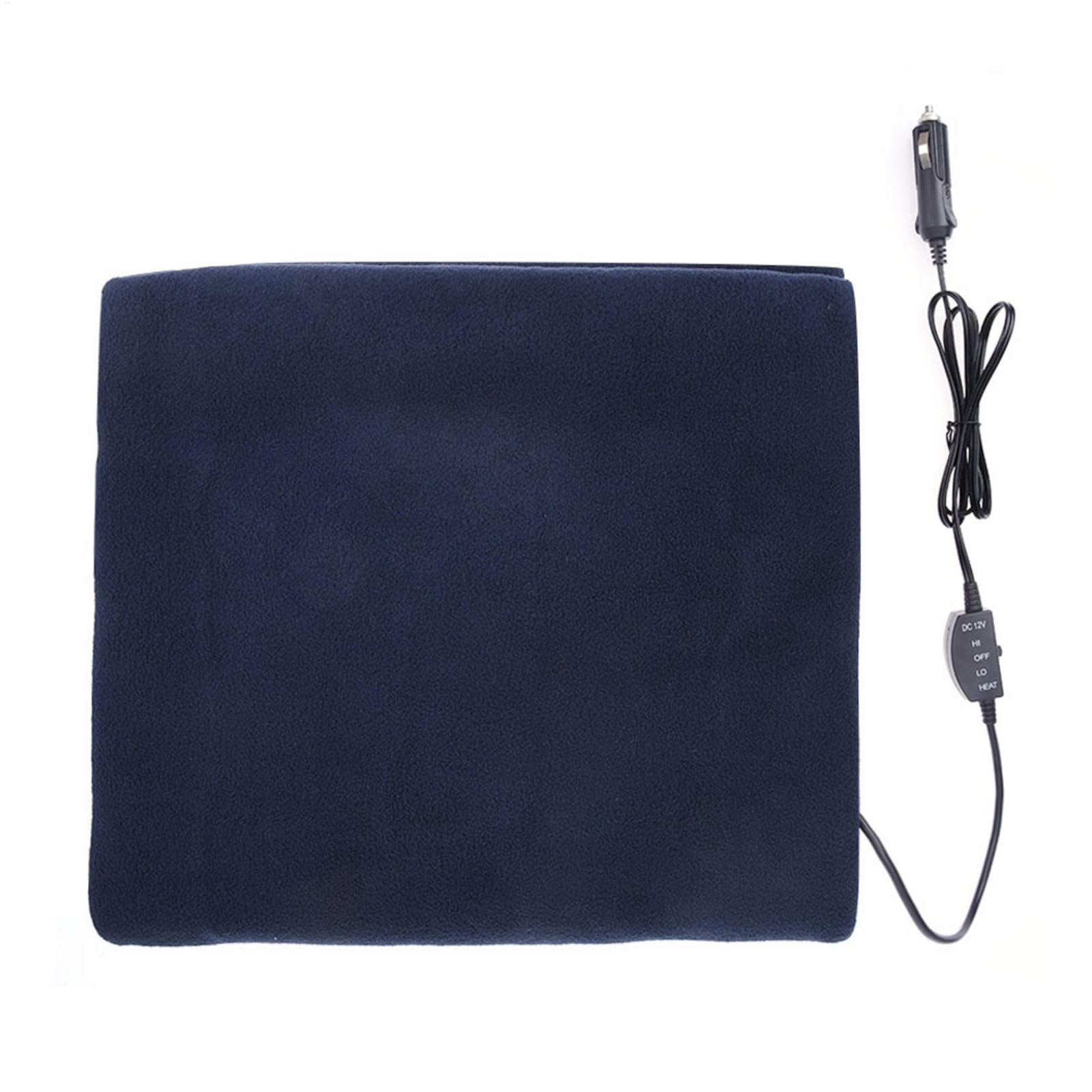 Couverture chauffante pour voiture, couverture chauffante électrique 12 V, couverture de siège de voiture douce et chaude pour l'hiver, couverture chauffante confortable