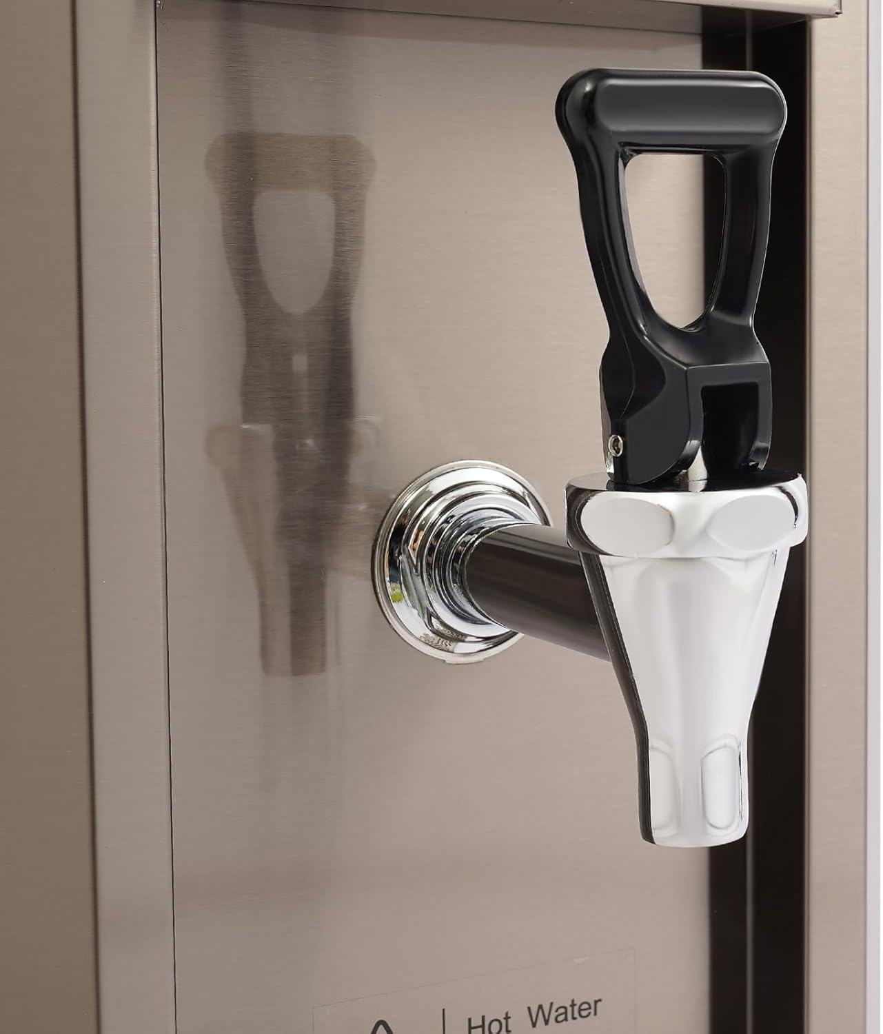 DYNAMI Commercial Hot Water Dispenser 1800W, 2.1Gal Large Electric Water Boiler 304 Stainless Steel Hot Water Machine, Adjustable Temperature,Intelligent Step Heating (2.1Gal)