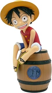 TEKNOFUN - オフィシャルライセンス ワンピース - ルフィバレル OP 目覚まし時計 コレクターフィギュア付き 子供用 - 811644
