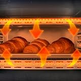Cecotec Four de comptoir Bake&Toast 1090 Noir, 10 L, 1000 W, Minuteur 60 minutes, Température réglable jusqu'à 230ºC, plaque de cuisson, grille et une poignée avec des pinces. - 9
