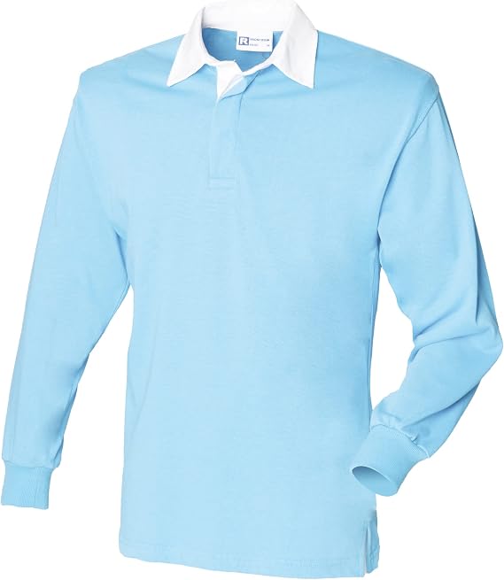 Front Row - Men's Polo Shirt Long Sleeve 100% Cotton