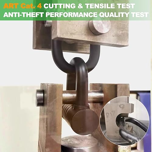 Miniatura 5 de OKG Cerradura pequeña en U  4 llaves, grillete de acero de aleación endurecido de 0.709 in  Cerradura de cadena de seguridad anticorteantipalanca