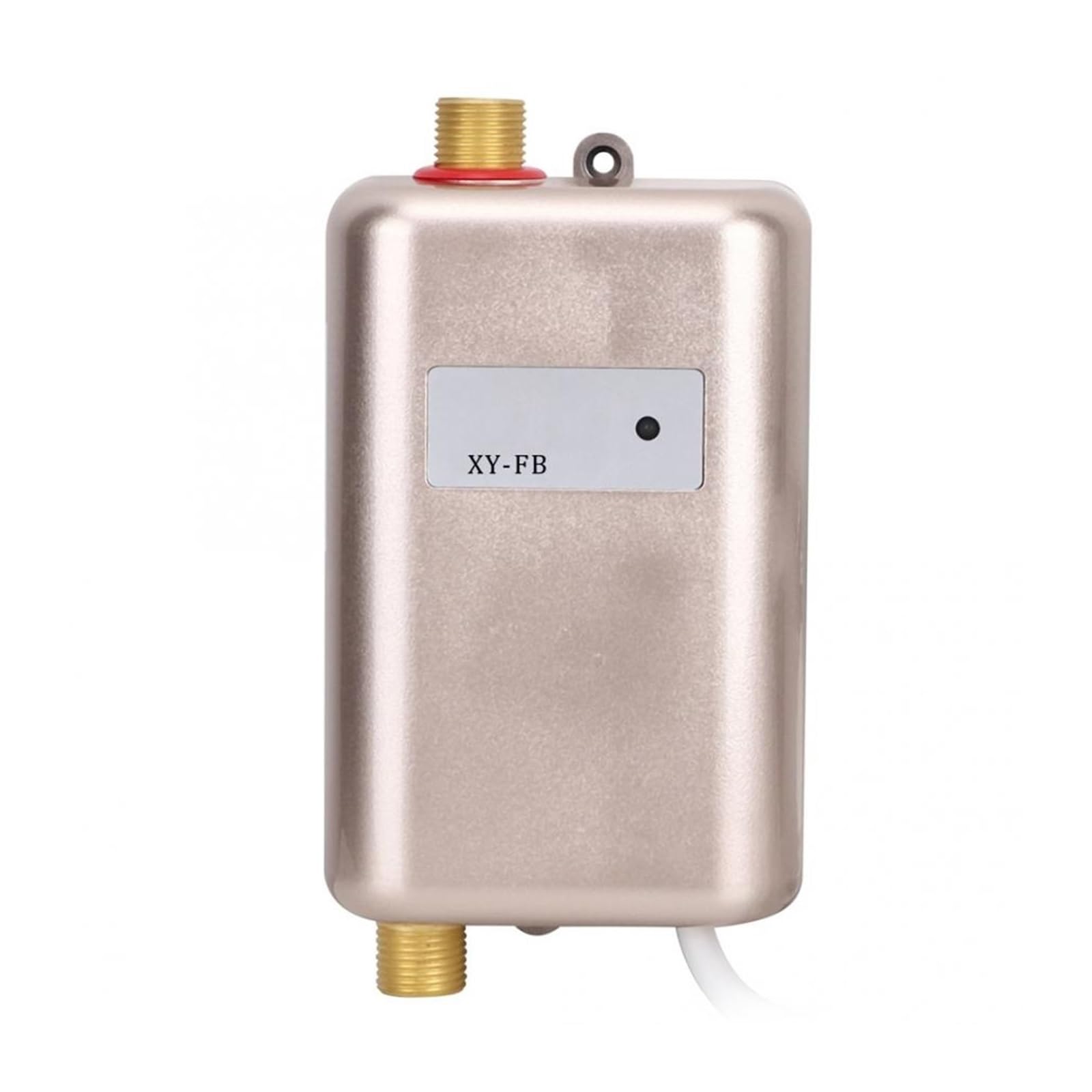 Mooilko Gold 3800W Electric Water Heater Instantaneous Tankless Instant Hot Water Heater Kitchen Bathroom Shower Flow Water Boiler Easy To Use(Gold)