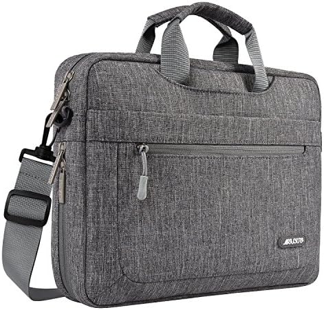 MOSISO Laptop Shoulder Messenger Bag Compatible with MacBook Air/Pro, 13-13.3 inch Notebook, Pro 14 inch 2022 2021 M1 Pro/Max A2442, with Adjustable Depth at Bottom, Black