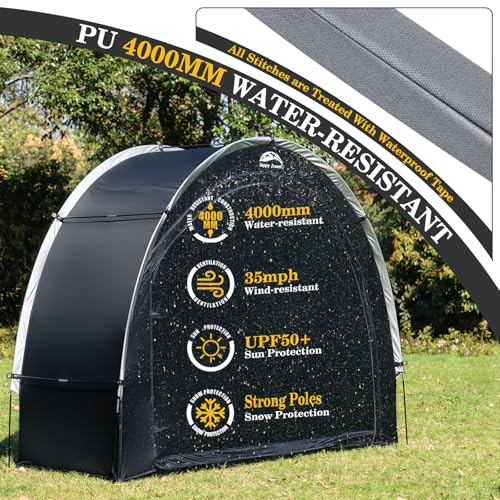image for Happy Travel Bike Storage Shed Tent,Outdoor Portable Bicycle Storage S