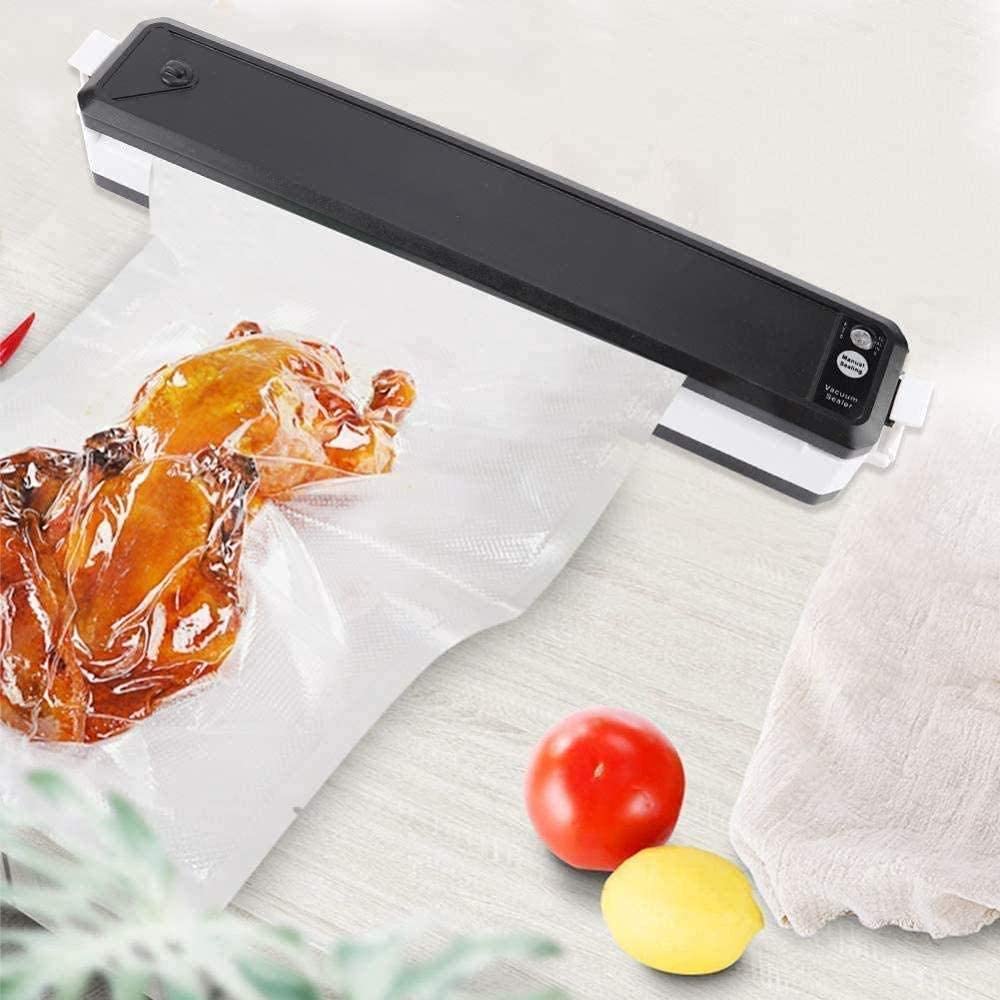 Sellador de Bolsas Selladora al Vacio Envasador al Vacío Envasadoras al vacío Mini sellador de bolsas para el hogar y la cocina Mini sellador de bolsas de plástico portátil para el hogar Sellado a
