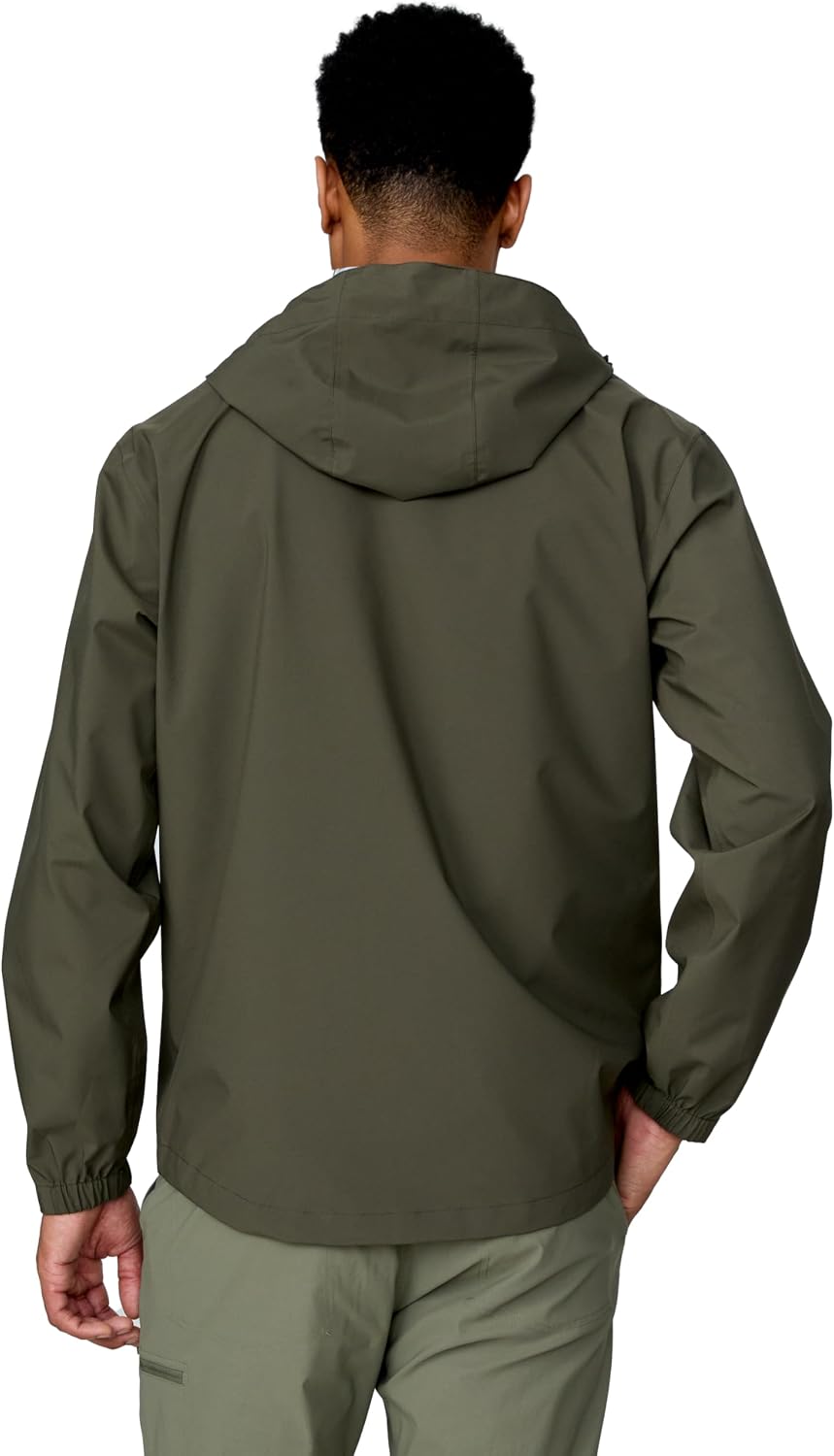 Free Country Men's Waterpoof Rain Jacket X2O Windproof and Adjustable Hooded Jackets Raincoat for Hiking Running | Spectator