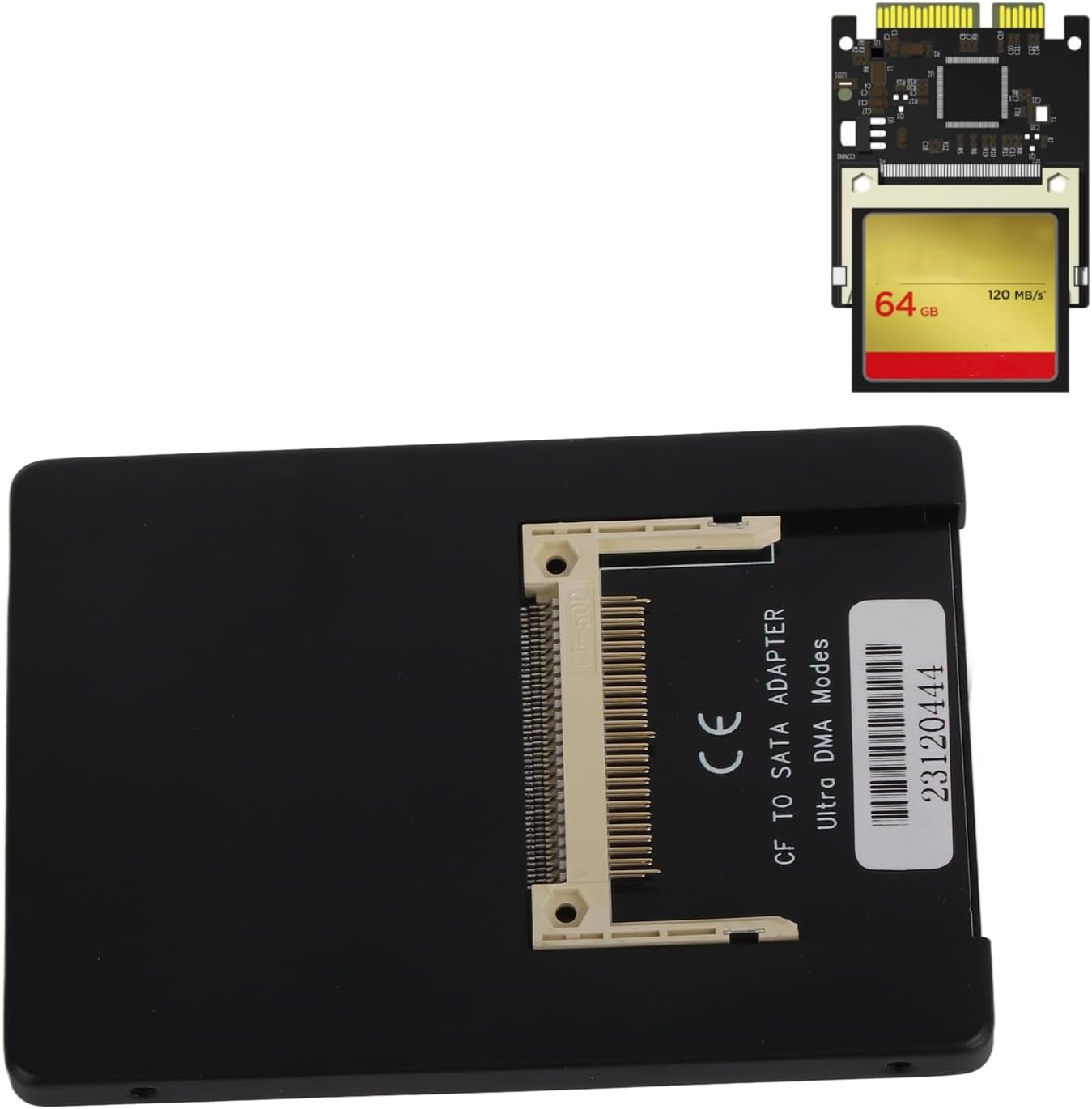 CF to SATA Adapter, 2.5in 2T CF Memory Card Adapter Notebook Computer Memory Convert Card