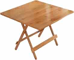 WAQ×DOORS　FOLDING WOOD TABLE Amazon.com: QJBSAVVA Folding Patio Dining Table Acacia Wood