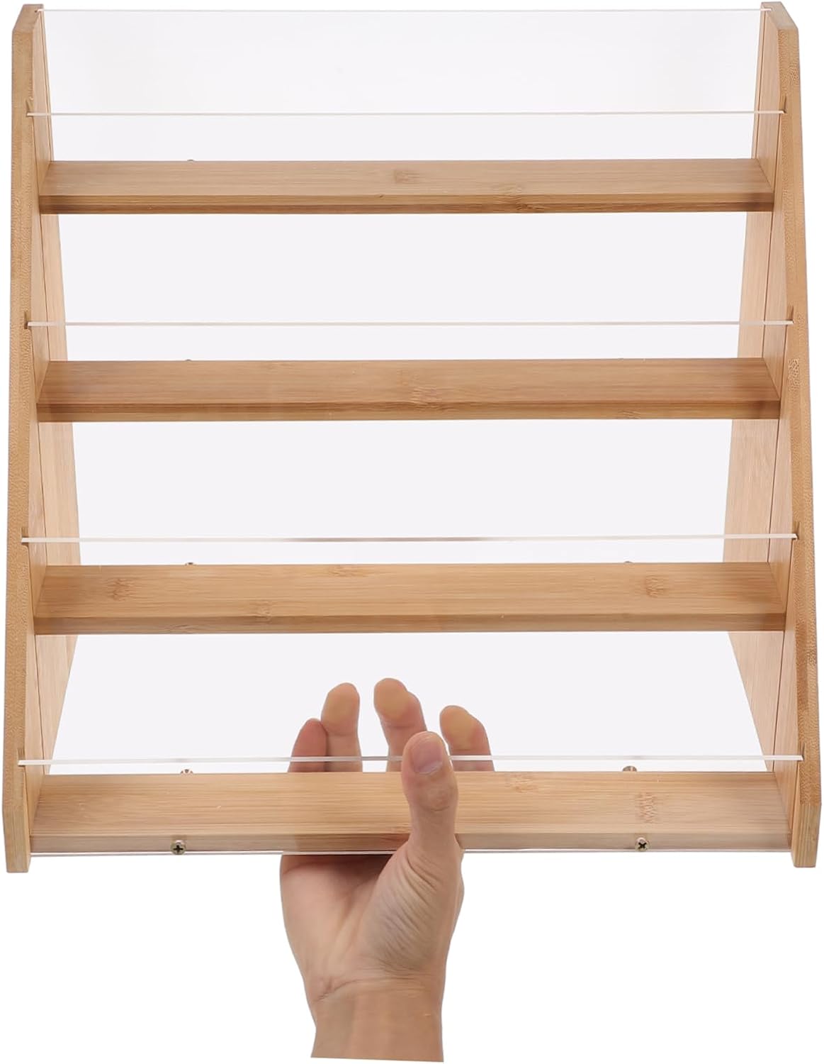 Multi-Tier Greeting Card Display Stand Elegant Postcard and Photo Organizer for Weddings Birthdays and Special Events Stylish Holder for Tabletop Use