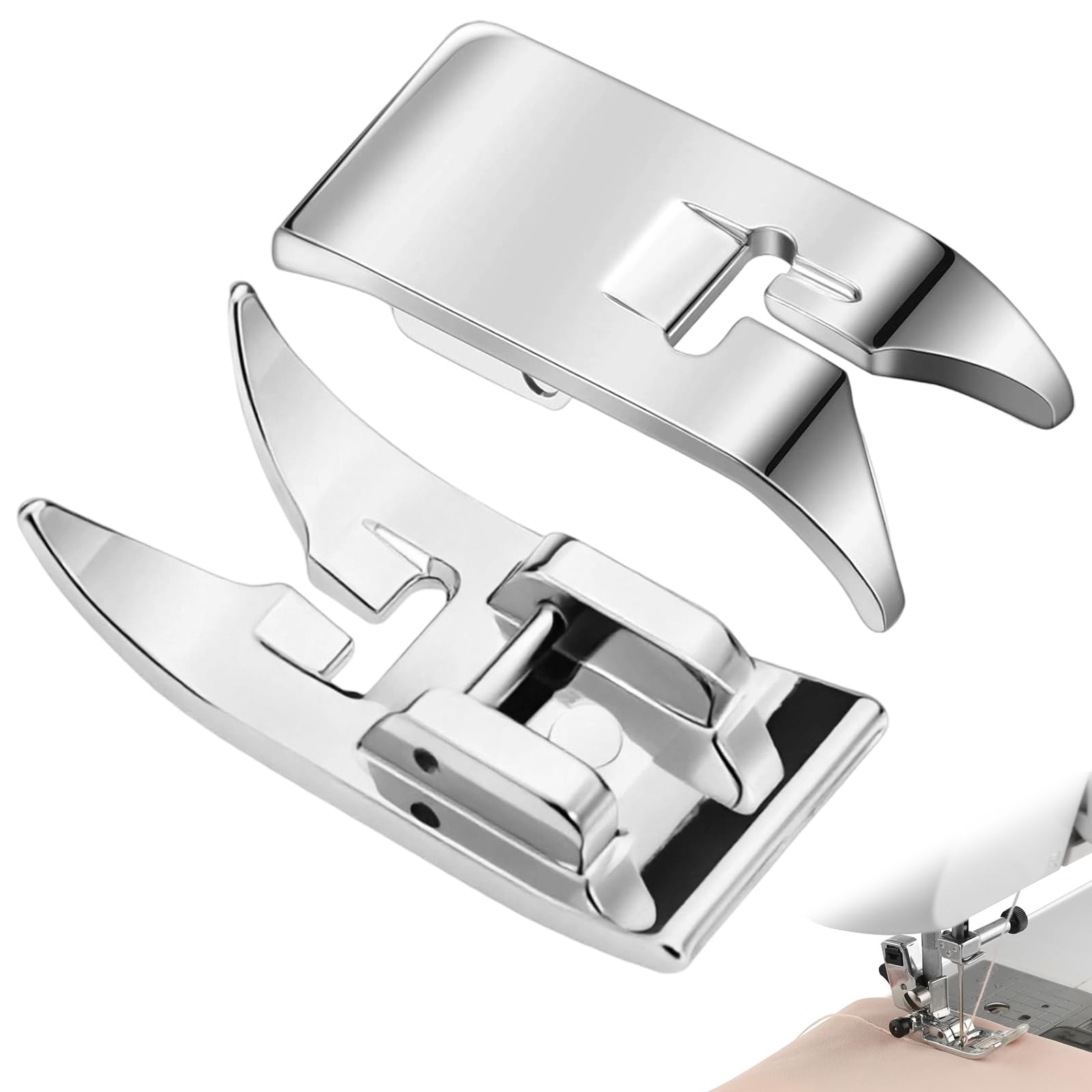 2 Pcs Walking Foot For Sewing Machine, Hard And Durable, Not Easy To Rust Or Damage, Low Shank Presser Sewing Machine Foot For Domestic Household Use
