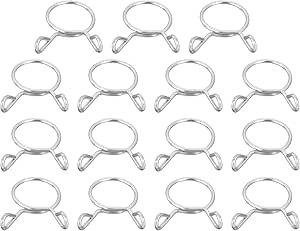 Amazon.com: uxcell 15 Pcs Fuel Line Hose Tubing Spring Clips, 17mm ...