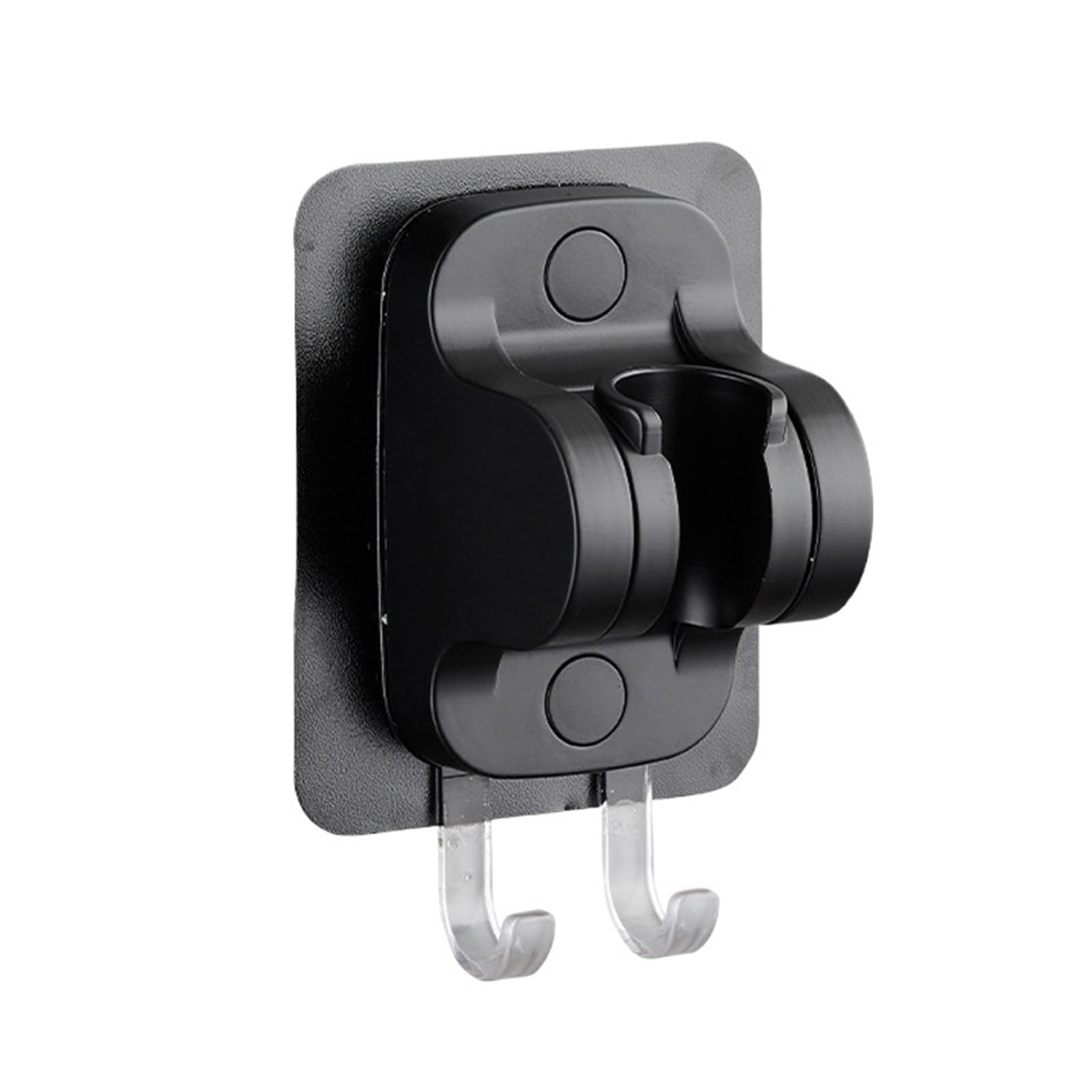 Kldcfhdr Black 1Pcs No Punch Shower Holder With Hook(Black)