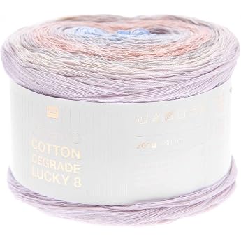 Rico Design Creative Cotton D&eacute;grad&eacute; Lucky 8 Knitting Wool 800 m Cotton PAN