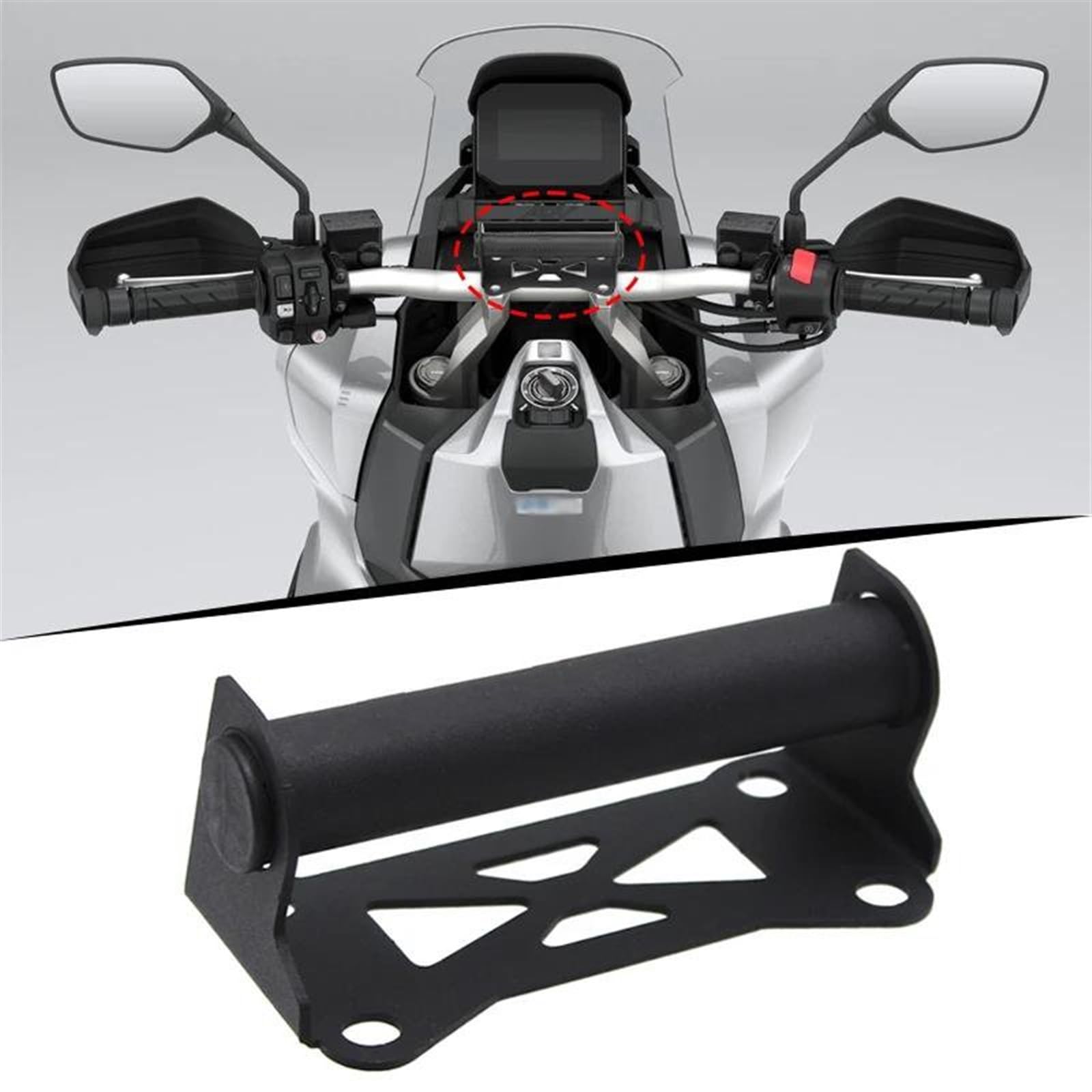 Soporte Móvil Bicicleta para ADV350 para ADV-350 2022 2023 para ADV 350 Soporte Teléfono Soporte Parabrisas Soporte Navegación Soporte GPS Teléfono Inteligente Motocicleta Soporte Teléfono Bici