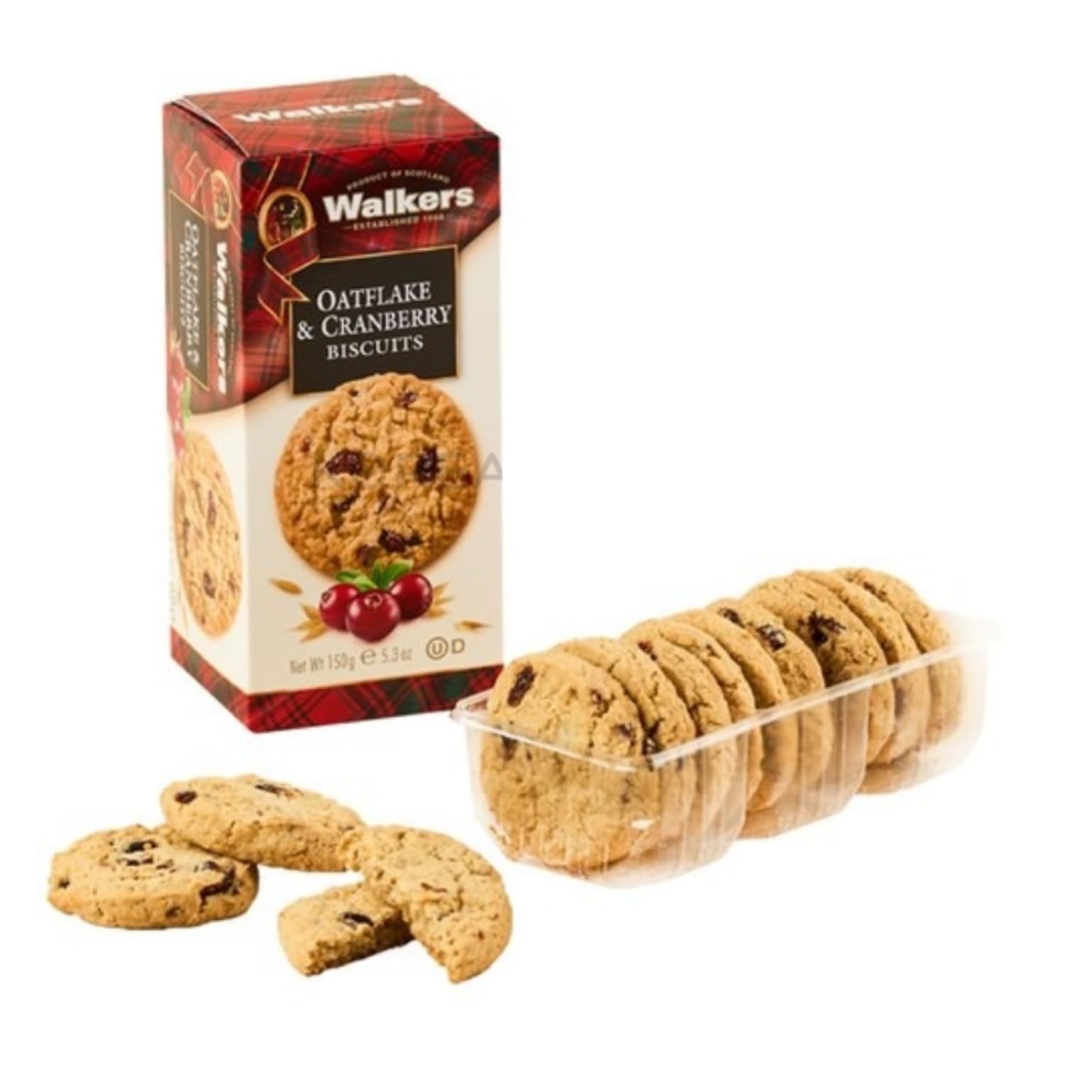 Walkers | Biscotti Scozzesi Avena e Mirtilli | Biscotti Puro Burro | Pasta Frolla Burro Salato e Mirtilli - 12 Astucci