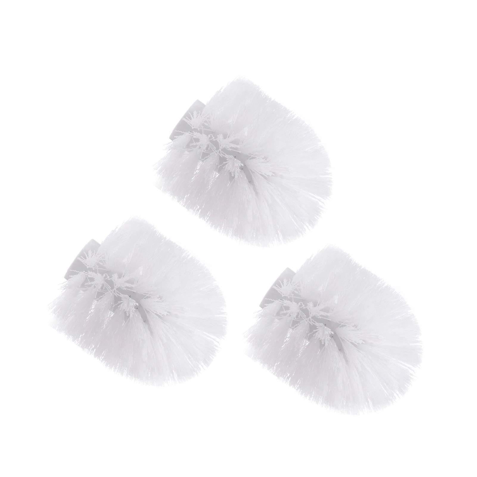Universal WC-Bürste Ersatzkopf, antibakterielle WC-Reinigungsbürste, Easy-Clean Gewindebürstenkopf 15mm, 3-teiliges Set für effektive WC-Hygiene