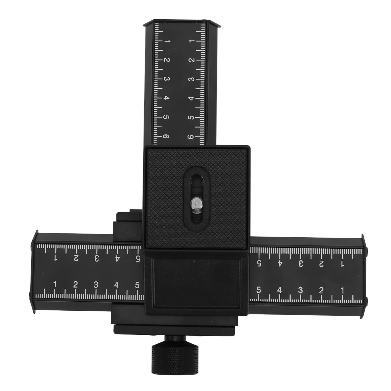 Curseur De Rail De Mise Au Point Macro, Curseur De Prise De Vue en Gros Plan en Magnésium À 4 Voies avec Trou De Vis De /4 Pouces, Précision Optimale pour Appareils Photo Et Objectifs Légers