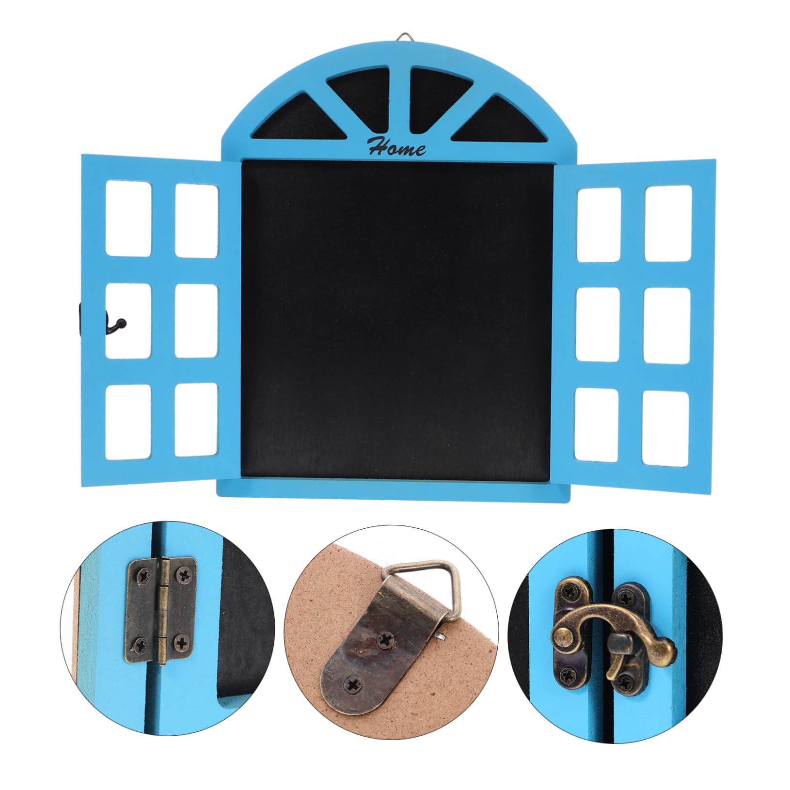 SHINEOFI Holz Kreidetafel zum Aufhängen als Fensterdeko Leicht Abwischbar Blau für Zuhause und Hochzeiten
