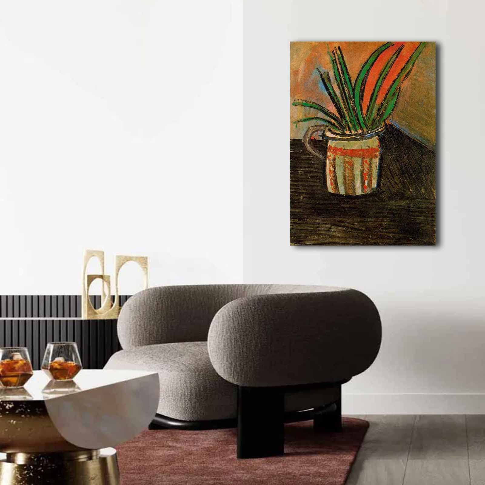 Amazon.co.jp: パブロ・ピカソExotic Flowers 絵画 インテリア