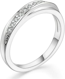 [K.L.Y] 指輪 レディース ダイヤモンドCZ リングレディース キラキラ 結婚指輪 婚約指輪 ギフト包装