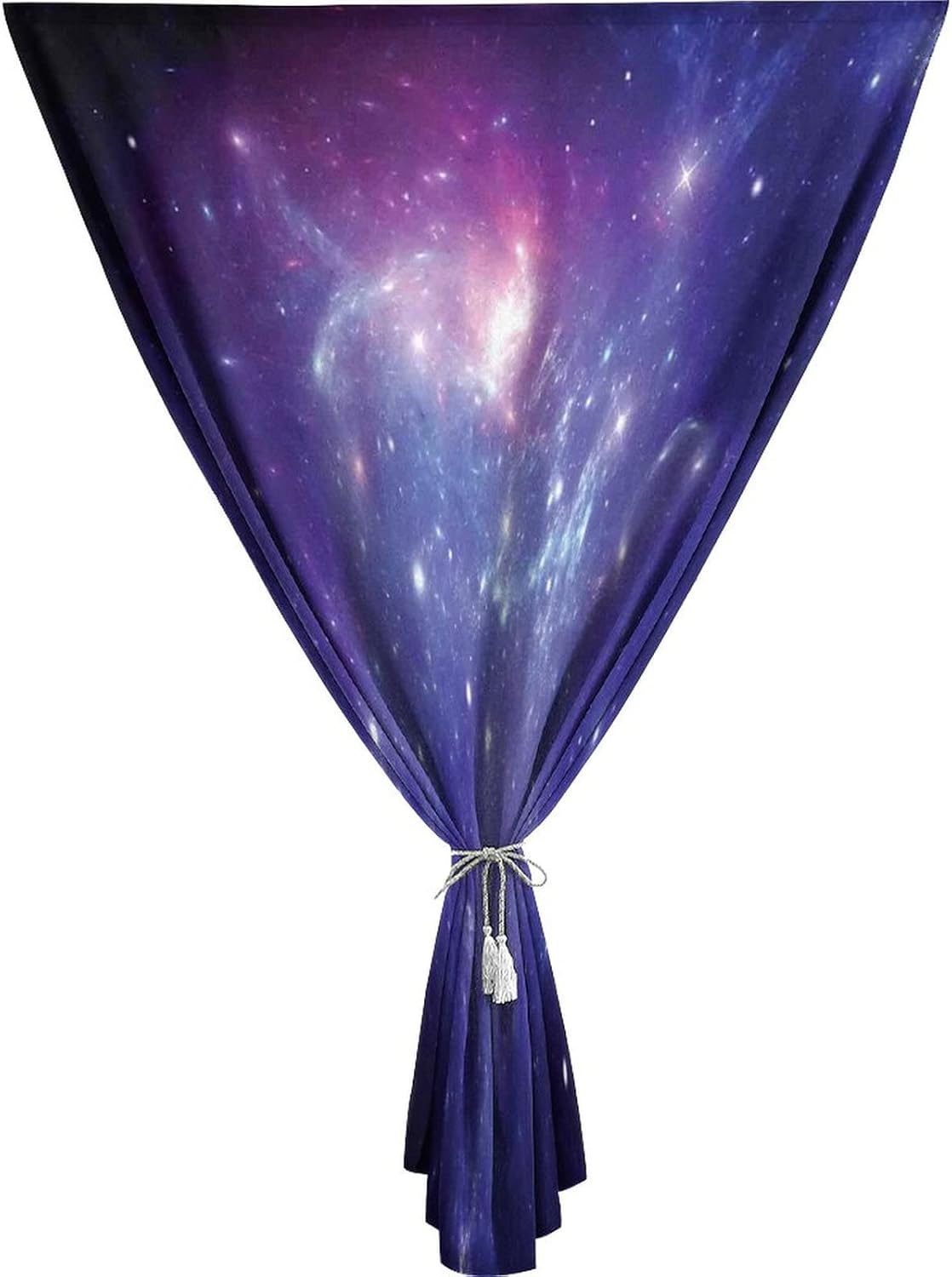 Self Adhesive Portable Blackout Curtains, Space Room Darkening Curtains, Nebula Gas Cloud Spiral Expanse Planet Galaxy System Milky Way Print Temporary Blackout Blinds,47W x63L Inches, for Bathroom