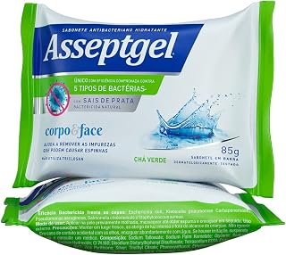Sab Em Barra Asseptgel Antibacteriano Cha Verde 85G