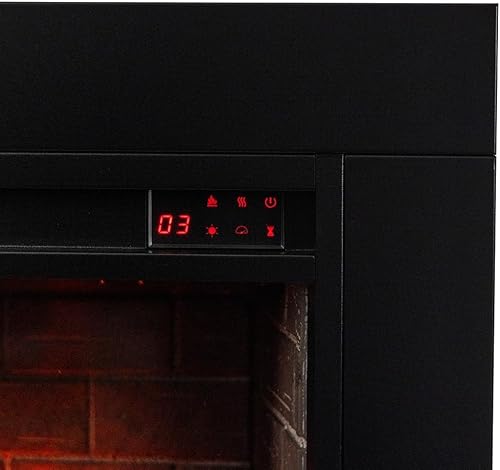 Miniatura 9 de Modern Ember Uptown - Chimenea eléctrica inteligente de 33 pulgadas con control remoto, compatible con Alexa, calentador eléctrico de 1,000 pies