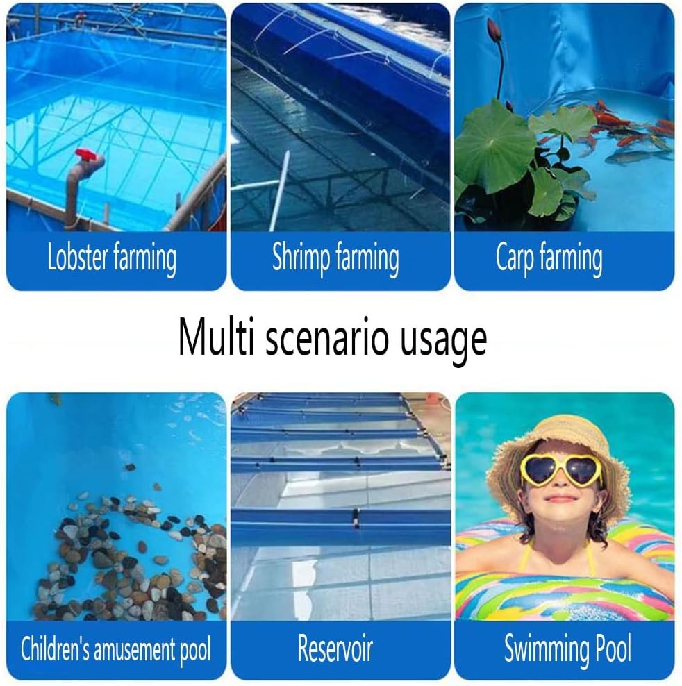 Round Above Ground Pool for Kids, Durable PVC Canvas with Steel Frame, Backyard Garden Swimming Pond, Outdoor Family Fun, Blue Color, Size: 2X0.8M (2400L)