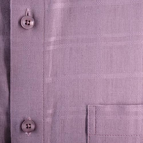 Image of 7-DAYS Men's Premium Formal Shirts - Regular Fit, Full Sleeve, 100% Pure Cotton, Self-Design, with Pocket - Stylish Office Shirts for Men
