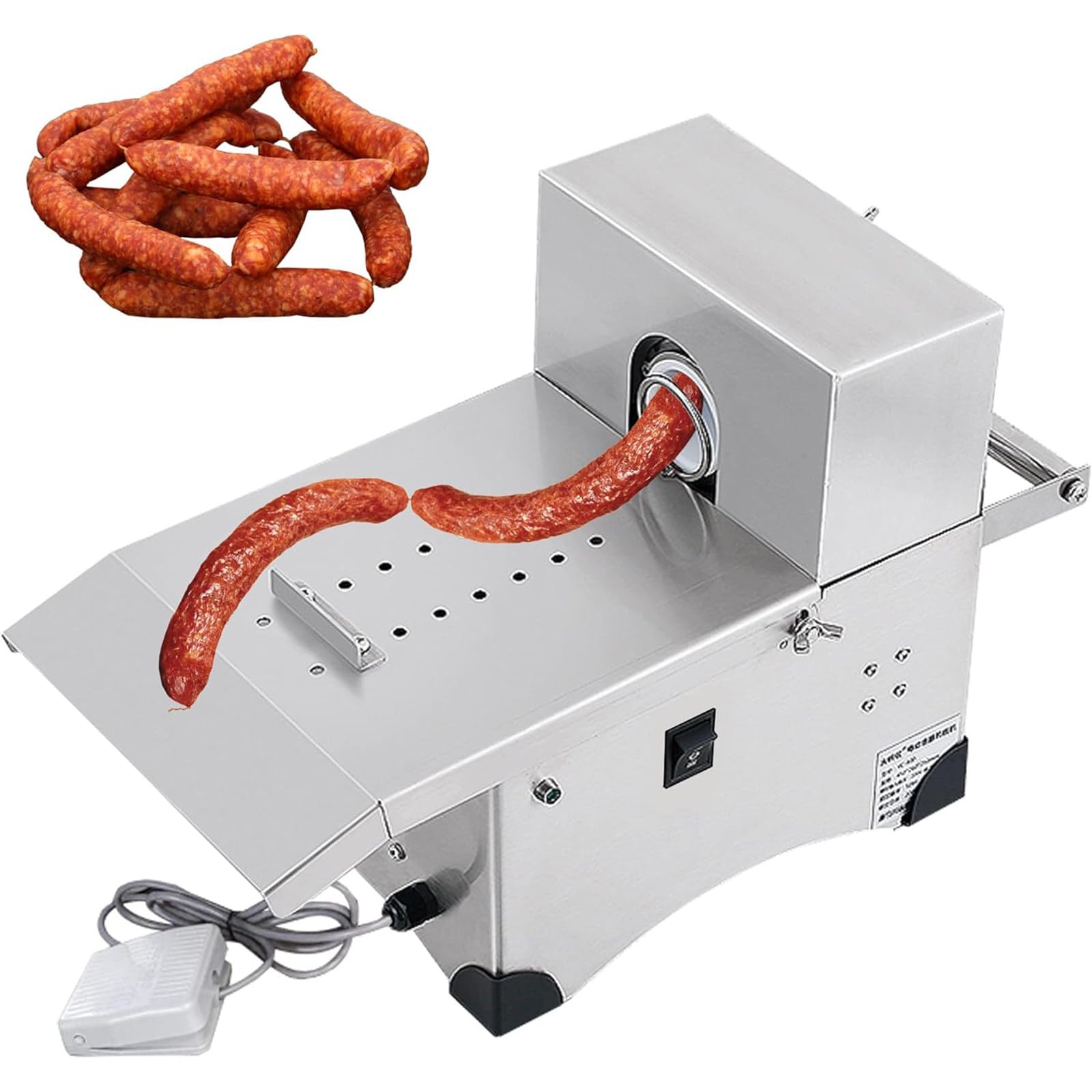 Generisch Wurstbindemaschine, elektrischer Wurstbinder, Wurstbindemaschine aus Edelstahl für den gewerblichen Einsatz