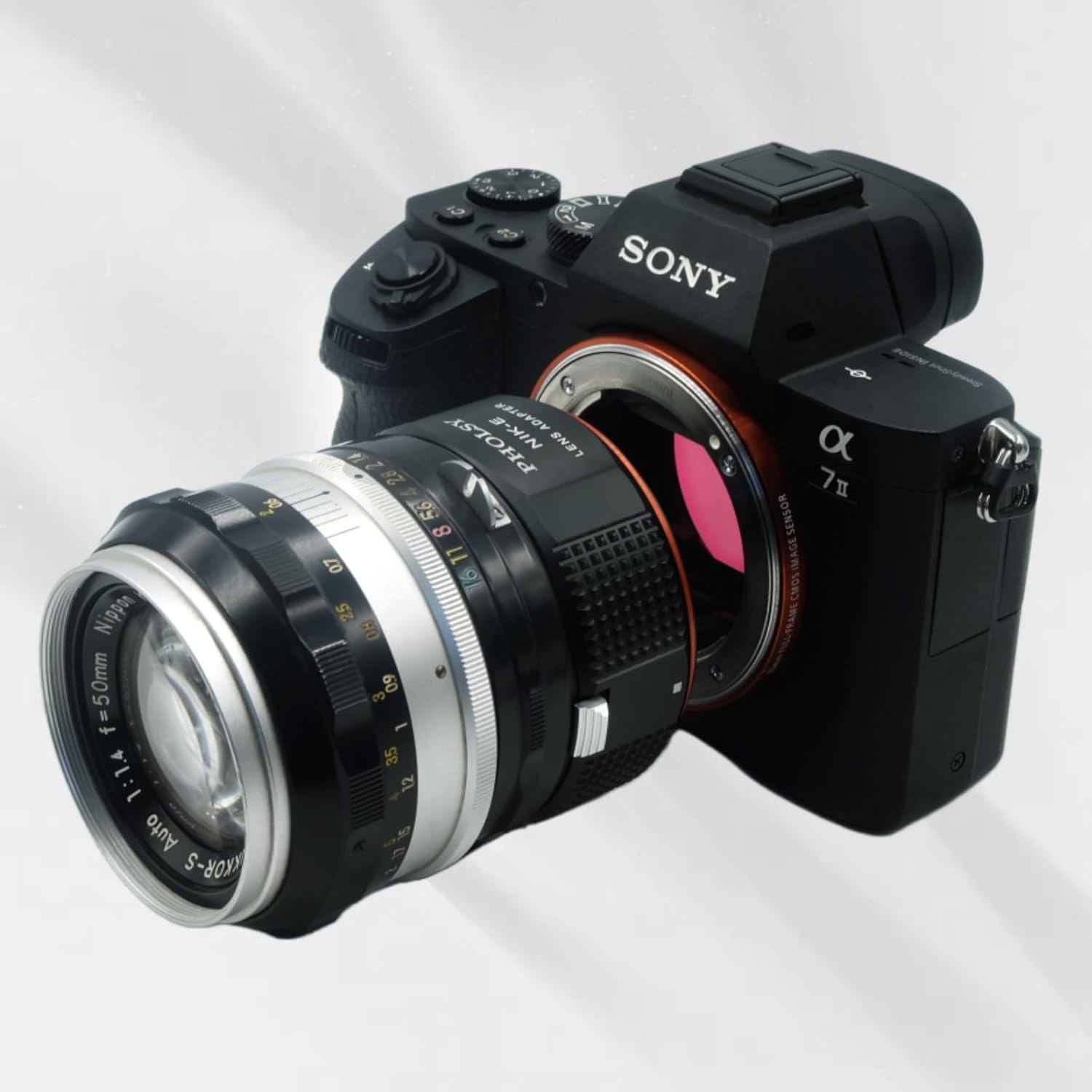 PHOLSY Lens Mount Adapter Compatible with Nikon F to E (NEX), Compatible with Nikon F Lens to E Mount Camera Compatible with Sony a1 a9 a7S a7R a7C a7 a6600 a6500 a6400 a6300 a6000 NEX etc.