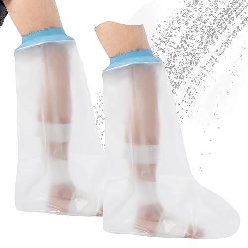 Cubierta de ducha fundida para patas de agua, protector de fundición para patas de ducha para adultos, imprescindible para recuperación de ACL,