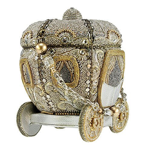 Mary Frances Before Midnight Beaded Bejeweled Cinderella Carriage Coach Purse Handbag #TOP4