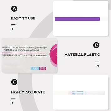 High Precision Pregnancy Test Strips 20pcs Plastic for Women