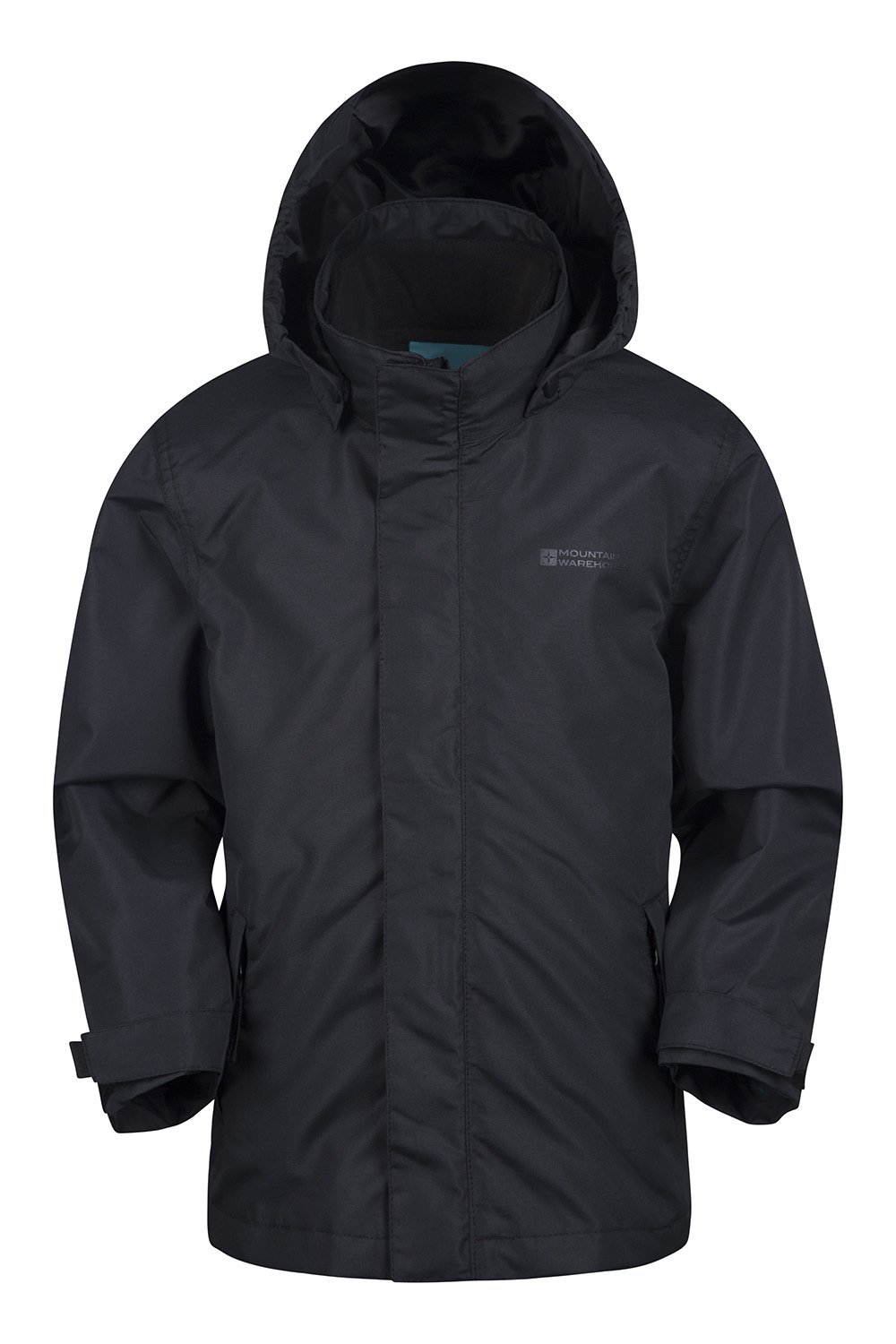 Mountain Warehouse Fell 3 in 1 Wasserabweisende Kinderjacke Atmungsaktive Regenjacke für Jungen und Mädchen