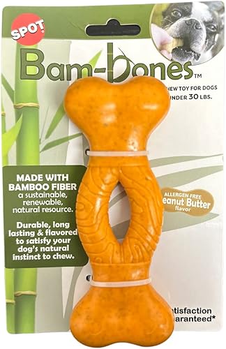 Miniatura 3 de SPOT by Ethical Products - Bambone Nubby Bones Paquete de 3 - Juguete duradero para masticar perros para masticadores agresivos - Gran juguete