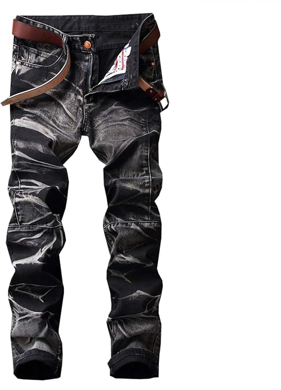 Amazon プチドフランセ メンズ ダメージ ジーンズ デニム ライダー パンツ R 3 ジーンズ 通販