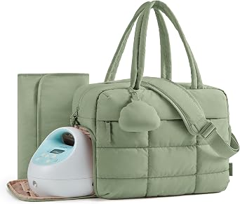 BAGSMART Diaper Bag Tote, Breast Pump Bag, Diaper Tote for Mom Dads