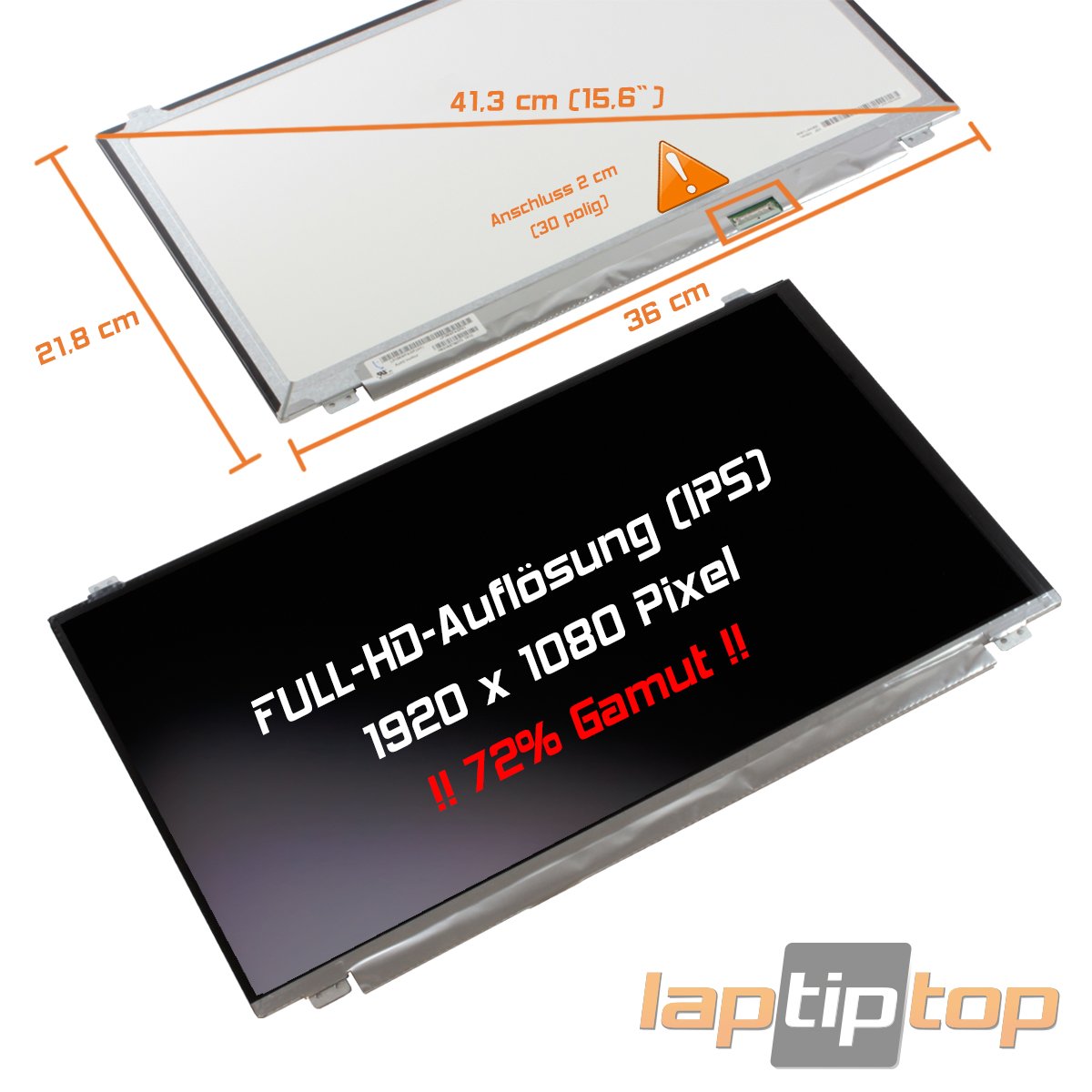 15,6" LED Display matt passend für LP156WF6(SP)(K1) Full-HD
